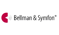 Bellman & Symfon Logo mit Schriftzug auf weißem Hintergrund